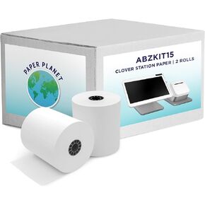 Thermal Paper for Clover POS (Clover Station Thermal Printer) by Paper Planet | Credit Card Receipt Paper Rolls for Clover C500 C501 C503 C100 P100 | 20 Rolls