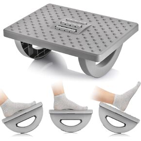 Rocking Foot Rest for Under Desk at Work - Foot Rest Under Desk for Office Use, Ergonomic Under Desk Footrest with Foot Massager Feet Stand, Large Size Under Desk Foot Rest for Office and Home in Kuwait