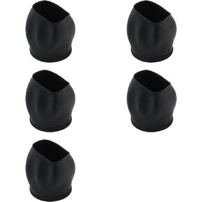 Crapyt 5 PCS Felt Furniture Caster Cups 1.97"×2.32"×2.68" Chair Wheel Stopper Black Office Chair Wheel Stopper Wheel Cups for Office Pulleys/Stroller Pulleys/Rack Pulleys, etc in Saudi Arabia