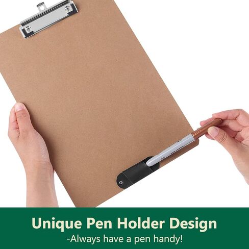 حافظة مع حامل أقلام، ألواح خشبية معاد تدويرها، حجم الحروف، (عبوتان)، حافظة خشبية صلبة، ألواح مشبكية منخفضة للفصول الدراسية والمكاتب والمطاعم والممرضات والطلاب. in Kuwait