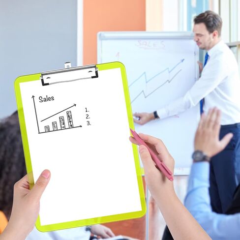 ألواح الحافظة البلاستيكية من ريميلاك مع مشبك معدني منخفض الشكل، لوحة مشبك شفافة، مقاس الحروف 12.5 × 9 بوصة | توريد مكتب | العودة إلى المدرسة، الوردي in Kuwait