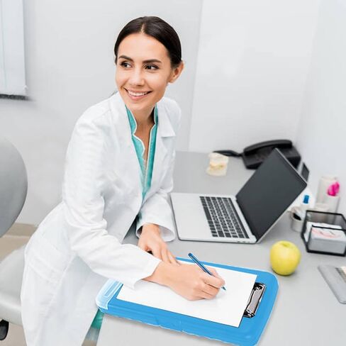 CLOUDIA Clipboard with Storage, High Capacity Nursing Clipboards with Pen Holder, Heavy Duty Clipboard with Low Profile Clip, Clipboard Folder Side-Opening, Smooth Writing for Office (Light Purple) in Kuwait