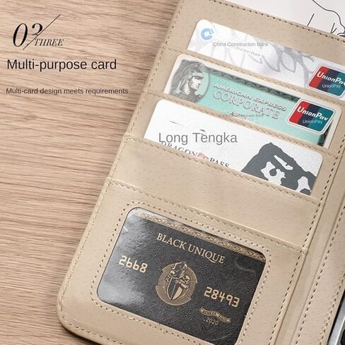 حافظة ملفات مكتبية، حافظة مجلدات، منظم محفظة مع جيوب تخزين، مقاس 8.5 × 11 حرف لمستندات السيرة الذاتية للمقاولين، بني in Kuwait