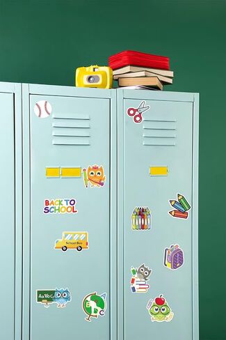 56 Pieces Back to School Cutouts Bulletin Board Decoration, First Day of School Cutouts Colorful Apple School Bus Cardboard Craft Rainbow Cut-Outs for School Classroom Kindergarten Party Supplies in Saudi Arabia