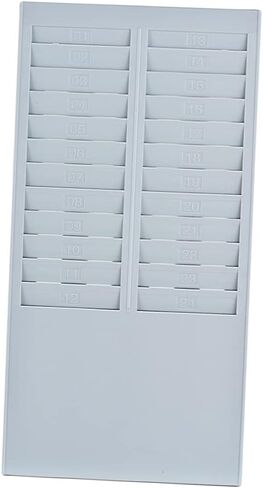 XIXIAN Time Card Rack,Time Card Rack Wall Mount Holder 24 Pocket Slot for Attendance Recorder Punch Time Office in Kuwait