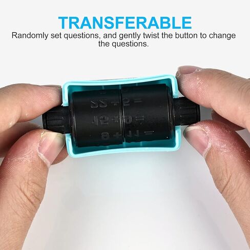 ختم تعليمي رقمي ببكرة دوارة للجمع والطرح: ضمن 100 سؤال لممارسة الرياضيات لمرحلة ما قبل المدرسة ورياض الاطفال ومستلزمات التعليم المنزلي (جميع الحسابات) in Kuwait