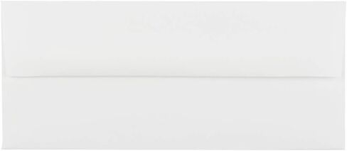JAM PAPER #10 Business Stationery Set - 4 1/8 x 9 1/2 Envelopes & Matching Letter Paper - Strathmore Natural White Linen - 100/Pack in Saudi Arabia