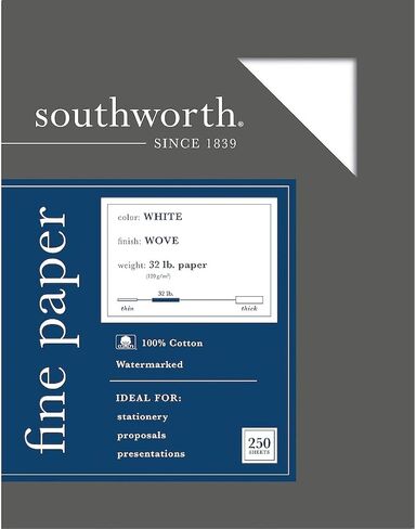 100% Cotton Business Paper, White, 32 lbs, 8-1/2 x 11, 250/Box in Saudi Arabia