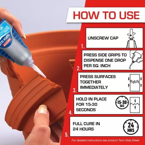 Loctite 1364076 Super Glue Easy Squeeze Gel, .14 oz, Super Glue Liquid in Saudi Arabia