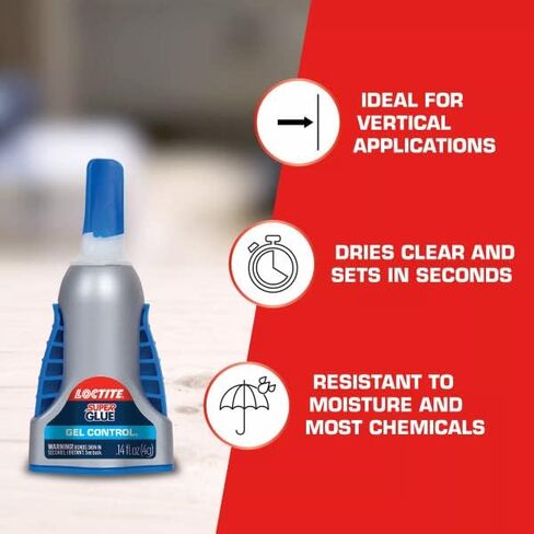 Loctite 1364076 Super Glue Easy Squeeze Gel, .14 oz, Super Glue Liquid in Saudi Arabia