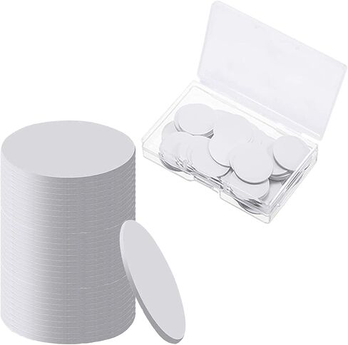 100 PCS NFC Tags, NTAG215 Round NFC Tag, 25mm (1 inch) 504 Bytes Blank Labeling Tags, Compatible with TagMo Amiibo and NFC-Enabled Mobile Phones & Devices in Kuwait