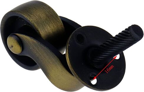 Mewutal 2PCS الثقيلة النحاس مكتب العجلات أريكة استبدال عجلة عالمية 360 درجة بكرة دوارة لخزانة كرسي الأثاث (الذهب، 26mm) in Kuwait