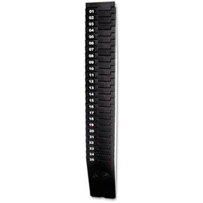 Lathem Time 257EX Expandable Time Card Rack, 25-Pocket, Holds 7" Cards, Plastic, Black in Kuwait