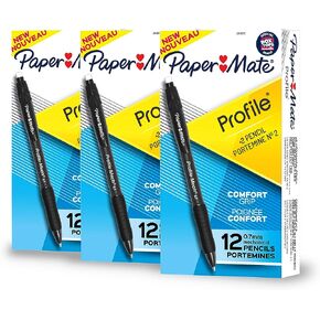 Paper Mate Profile Mech Mechanical Pencil 0.7mm, #2 Pencil Lead, Great for Office Supplies, Classroom Supplies, Drawing Pencils, Sketching Pencils, Assorted Barrel Colors, 8 Count in Saudi Arabia
