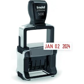 Trodat 5030 Professional 4.0 ختم التاريخ فقط، التحبير الذاتي، حجم الانطباع 1-5/8 بوصة × 3/8 بوصة (أحمر) in Kuwait