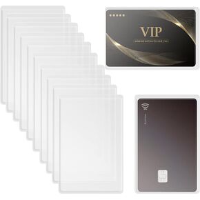 100 Pcs New Medicare Card Holder Protector Credit Card Sleeves Soft PVC ID Card Protective Clear Insert Wallet Size Slot for Social Security Card, Insurance Card, Debit Card, Driver's License in Saudi Arabia