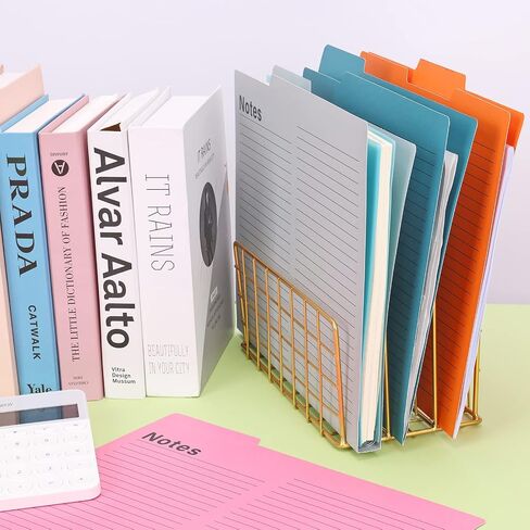 EOOUT 24 Pack Colored File Folders Lined File Folders with 1/3 Cut Tabs Heavyweight 8 Gemstone Colors, Letter Size 9.5 x 11.5 Inches for School and Office Supplies in Saudi Arabia