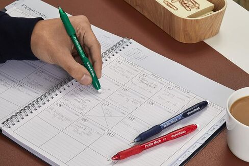 مجموعة أقلام رصاص ميكانيكية من Paper Mate Profile Mech، 0.7 مم 2 قلم رصاص، رائعة للاستخدام في المنزل والمدرسة والمكتب، ألوان أسطوانية متنوعة، 8 قطع in Saudi Arabia