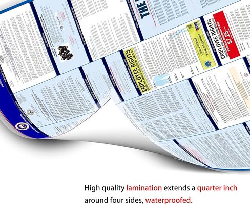 2023 Utah UT All in One Workplace Compliance & Labor Law Poster (Federal State & OSHA) English Laminated in Kuwait