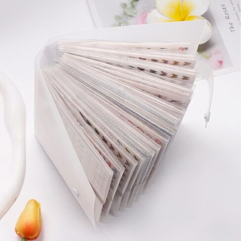 Business Card Holder Book,3 x 5'' Index Cards Holder Clear Plastic Organizer Pouches Book Credit Card Organizer Binder 80 High Capacity Portable Index Cards Sleeve Storage Protector for Men & Women in Kuwait