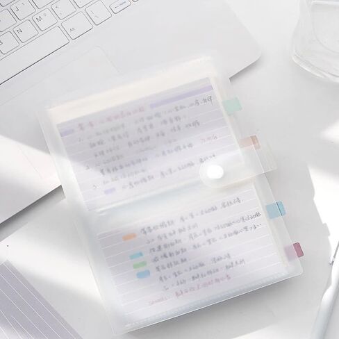 Business Card Holder Book,3 x 5'' Index Cards Holder Clear Plastic Organizer Pouches Book Credit Card Organizer Binder 80 High Capacity Portable Index Cards Sleeve Storage Protector for Men & Women in Kuwait