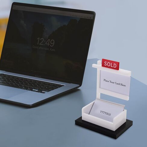 YTTYXGS Real Estate Business Card Holder Display,Business Card Holder for Desk,Office Reception Tabletop Business Card Holder Stand- Holds 3.5 x 2 inch Cards in Saudi Arabia