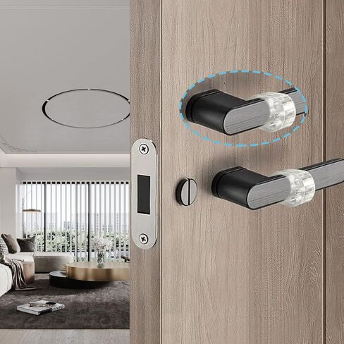 Transparent Single Circle Door Stopper for Door Handle Door Handle and Window Handle Stop Damper Protection for Walls and Furniture in Saudi Arabia