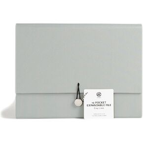 U Brands Modern Classic Fashion Expandable File Folder, Letter Size, 13 Pockets, Black, White & Gold in Kuwait