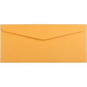 JAM PAPER #14 Envelopes - 5 x 11 1/2 - Brown Kraft Manila - 100/Pack