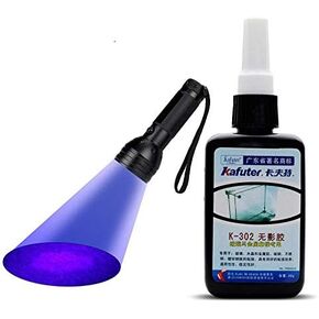 K-302 قوي 50 مل غراء UV لاصق علاج لاصق كريستال زجاج معدني in Kuwait