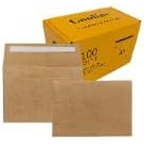 مظاريف دعوة Gooline Kraft Brown A6، 100 حزمة 4.75 × 6.5 بوصة مغلفات ذاتية الغلق سريعة، لحفلات الزفاف، والتخرج، وحفلات استقبال المولود الجديد، وبطاقات المعايدة in Kuwait