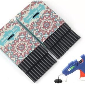 Pearl White Wax Seal Sticks, LONBEIIFY 40pcs Premium Glue Gun Sealing Wax Sticks for Wax Seal Stamp, Perfect for Wedding Invitations, Christmas Gift, Envelopes, Cards, Wine Package (Pearl White)