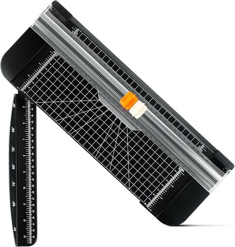 25 ورقة من CreGear باللون الأبيض مقاس 8.5 × 11 وقاطعة ورق مقاس 12 بوصة مع شفرة تسجيل in Kuwait