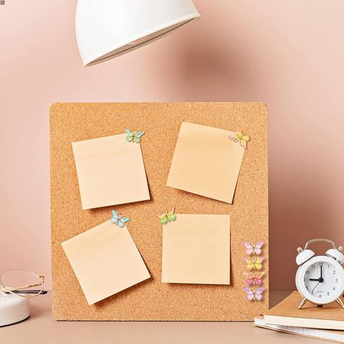 12 قطعة من دبابيس دفع الفراشة من ZELARO، دبابيس إبهام مزخرفة من الأكريليك، دبابيس دفع ملونة لطيفة للوحة الفلين، لوحة الإعلانات، الخريطة، جدار الصور in Kuwait