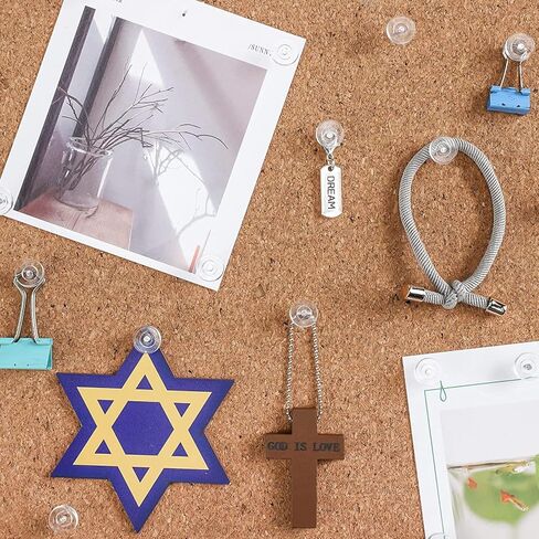 iJiGui 150 قطعة من مسامير الإبهام الشفافة، نقطة من الفولاذ المقاوم للصدأ، دبابيس للسبورة البيضاء، دبابيس دفع مزخرفة، دبابيس دفع للوحة الفلين in Kuwait