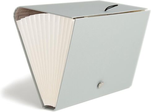 U Brands Modern Classic Fashion Expandable File Folder, Letter Size, 13 Pockets, Black, White & Gold in Kuwait