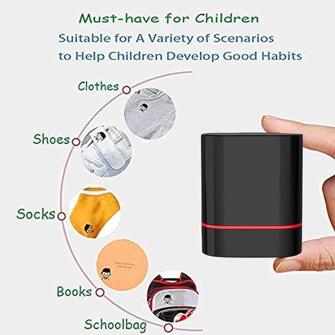 ختم شخصي مقاوم للماء، ختم اسم شخصي، ختم ذاتي التحبير لاسم الطفل، ختم مخصص للأطفال، ملصق للمدرسة مقاوم للماء، ختم ملابس متعدد الأغراض، ملصقات ملابس للأطفال (ب) in Kuwait