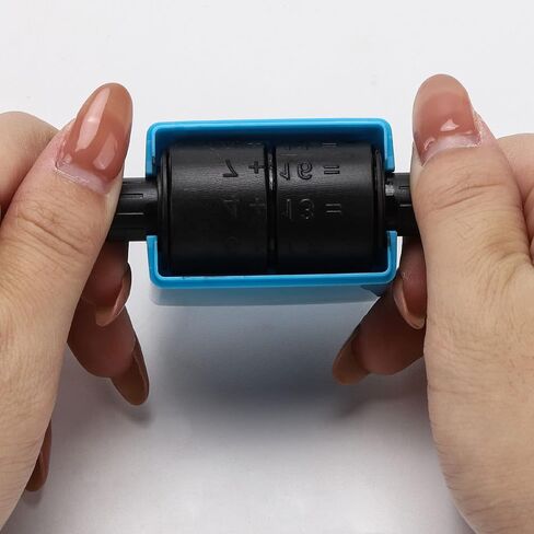 4PCS Roller Digital Teaching Stamp, Addition and Subtraction Seal Within 100 Teaching Math Practice Multiplication Division Roller Stamp for Kindergarten Home School Supplies in Saudi Arabia