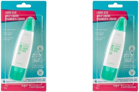 Tombow 52195 MONO Multi XL Liquid Glue, 1.76 Ounce Each, 10-Pack. Value Size, Multi-Purpose Glue with Dual Tip Dispenser. in Saudi Arabia