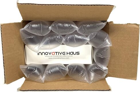 Innovative Haus 50 Count 4x8 Air Pillows for Filling Void in Package. Cushioning Stuffer for Shipping and Packaging. Great Packing Supplies Alternative to Peanuts, Foam, and Paper. in Kuwait