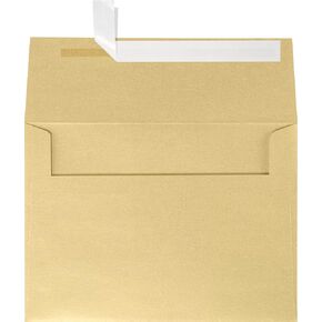 مظاريف دعوة LUXPaper A7 | قشر واضغط | 5 1/4 بوصة × 7 1/4 بوصة | شامبانيا ميتاليك | 80 رطل. نص | 50 الكمية