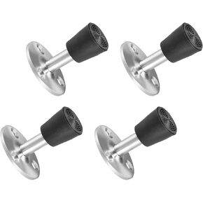 METALLIXITY Magnetic Door Stop (1.77" x 1.97") 4pcs, Stainless Steel Door Stopper Stop Bumper with Screws - for Home Hotel, Furniture Decoration, Silver Tone in Kuwait