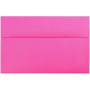 JAM PAPER 4Bar A1 Colored Invitation Envelopes - 3 5/8 x 5 1/8 - Ultra Fuchsia Hot Pink - 50/Pack in Kuwait