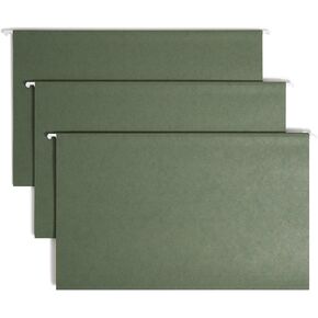 Smead Hanging File Folder with Tab, 1/5- Cut Adjustable Tab, Legal Size, Standard Green, 25 per Box (64155) in Saudi Arabia
