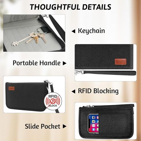 13 Pockets Coupon Receipt Organizer with Card Holder, All in One Expandable Ticket Storage & Card Case with Sticky Labels,Check/Bill/Invoice/Cash Sorter Wallet,for Home, Purse, Car Glovebox in Kuwait