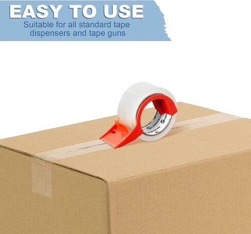 STARRYKYO Strong Adhesive Clean Packing Tape for Shipping Packaging Moving Sealing, Single Roll Heavy Duty Tape for Multipurpose, 1.88 Inches 65 Yards Per Roll (1) in Saudi Arabia