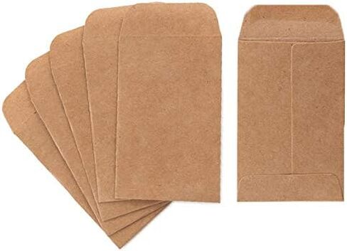 Coin And Small Parts Envelopes 100 Pack 2.25"x 3.5" With Gummed Flap For Homes And Office Use (100 Pack) in Kuwait