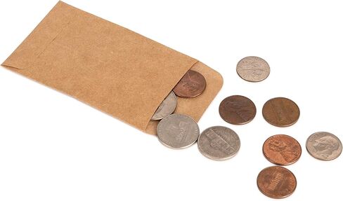 Coin And Small Parts Envelopes 100 Pack 2.25"x 3.5" With Gummed Flap For Homes And Office Use (100 Pack) in Kuwait