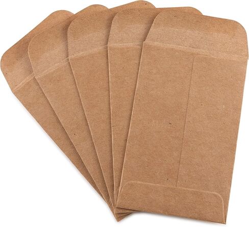 Coin And Small Parts Envelopes 100 Pack 2.25"x 3.5" With Gummed Flap For Homes And Office Use (100 Pack) in Kuwait