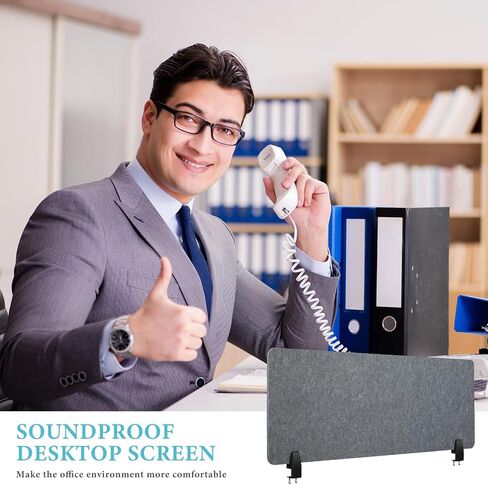 Wesiti 2 Pcs Acoustic Desk Divider 47 x 16 Inch Noise Reducing Desk Privacy Panel for Students Table Standing Sound Proof Dividers Desktop Claws Office Furniture Partitions for Classroom in Saudi Arabia